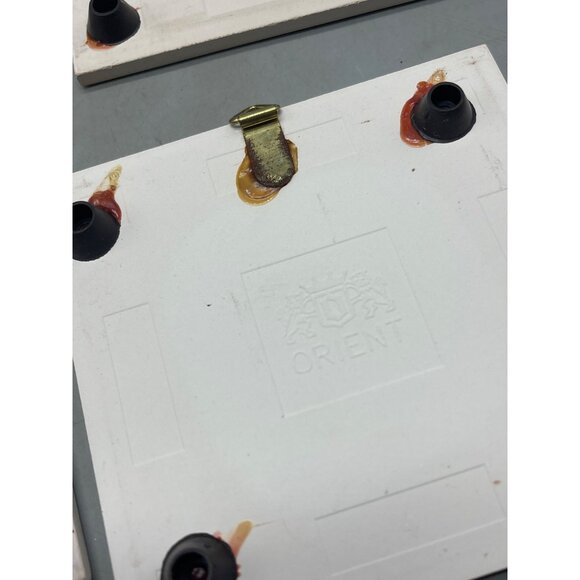 set of 4 Christmas trivets decorative wall hanging rubber feet bears cat READ - Picture 11 of 14